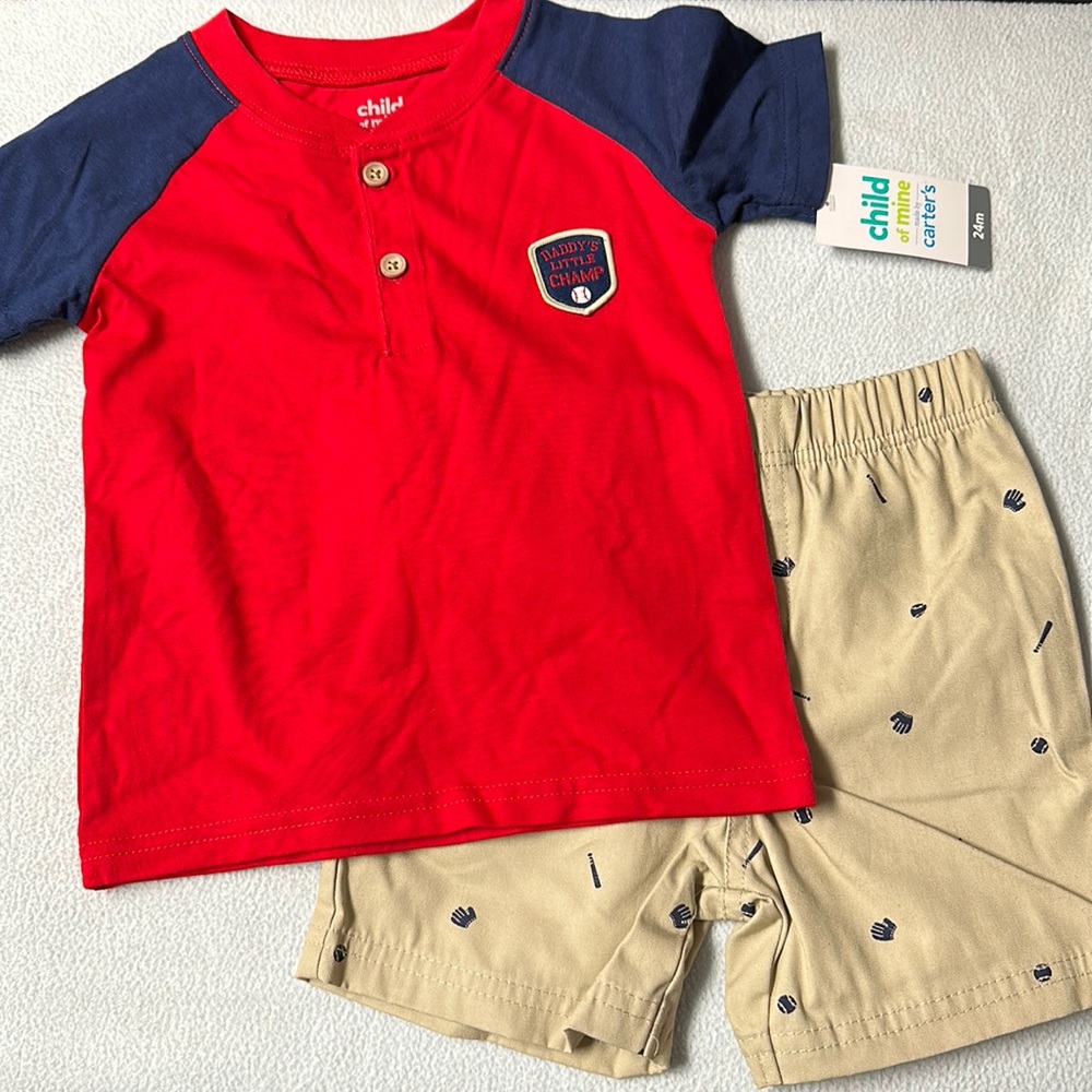 NWT Carter’s baseball outfit